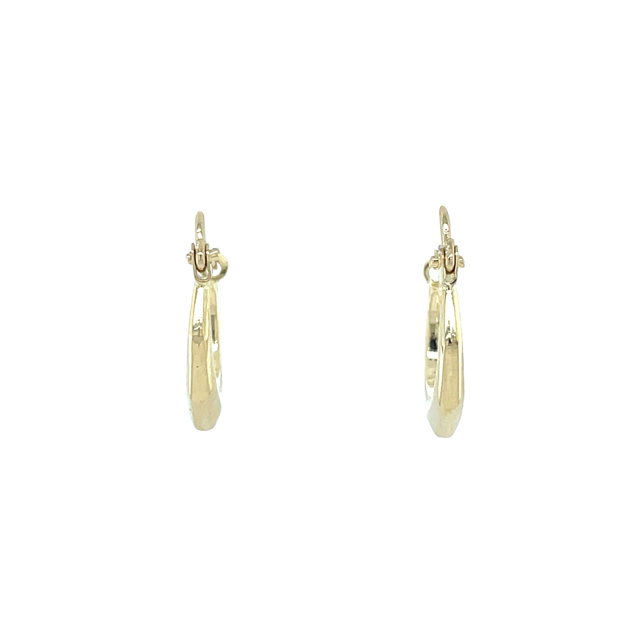 Gouden fantasie oorringen 14 kt
